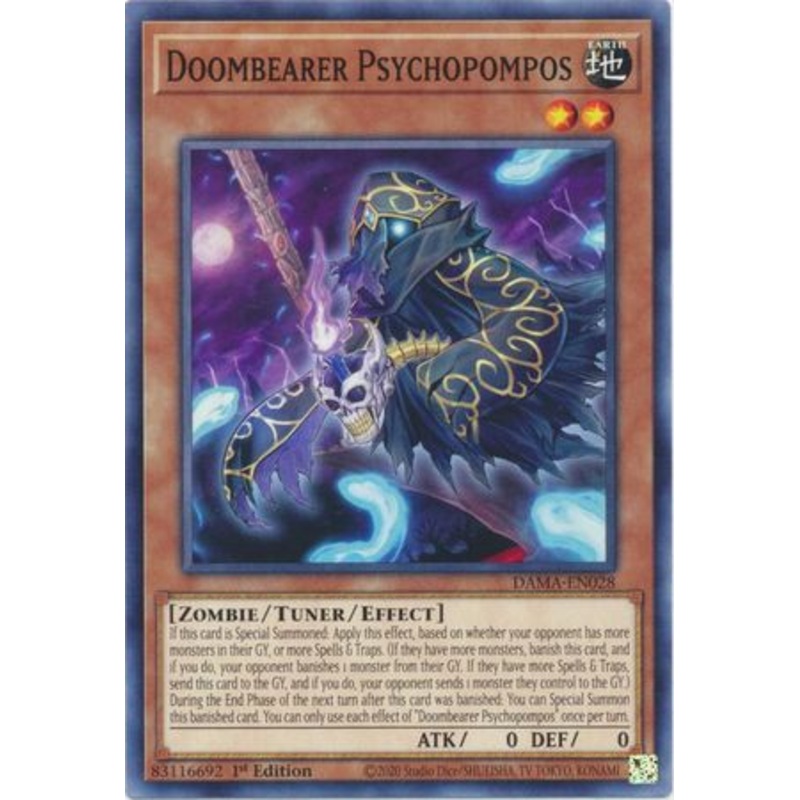 Doombearer Psychopompos DAMA-EN028 Common Yu-Gi-Oh Card (Dawn of Majesty)