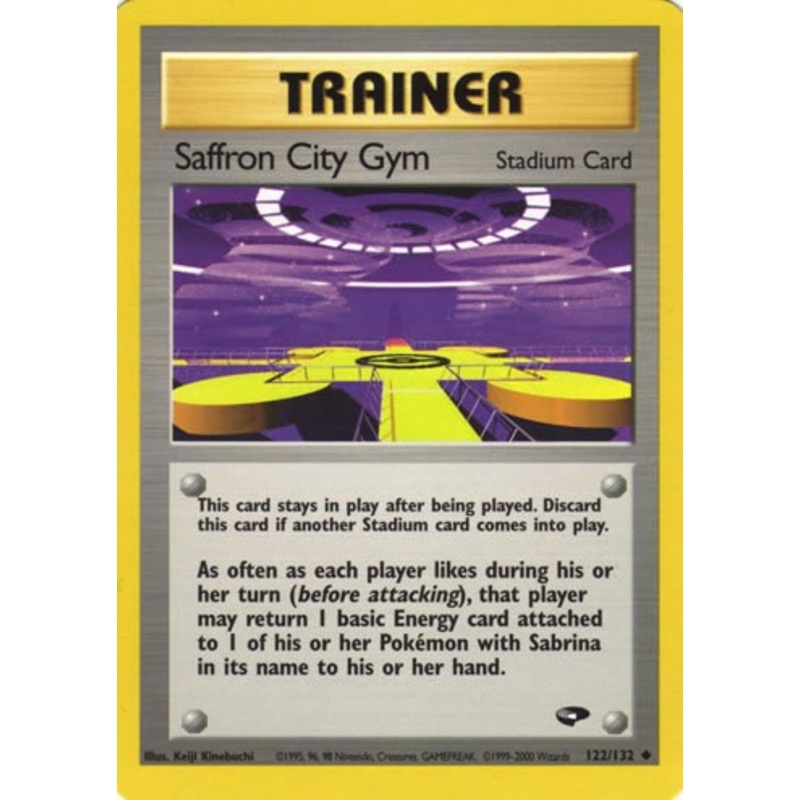 Saffron City Gym 122/132 Uncommon Pokemon Card (Gym Challenge)