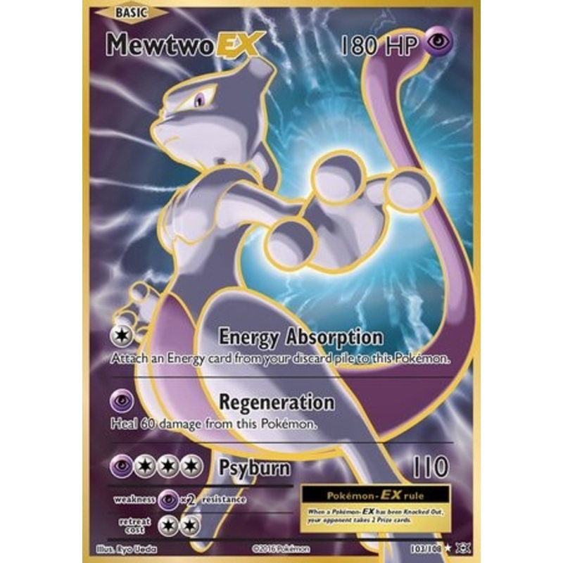 Mewtwo EX 103/108 Rare Pokemon Card (XY Evolutions) Ultra