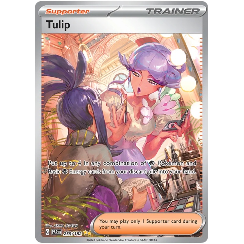 Tulip 259/182 Special Illustration Rare Pokemon Card (SV04 Paradox Rift)