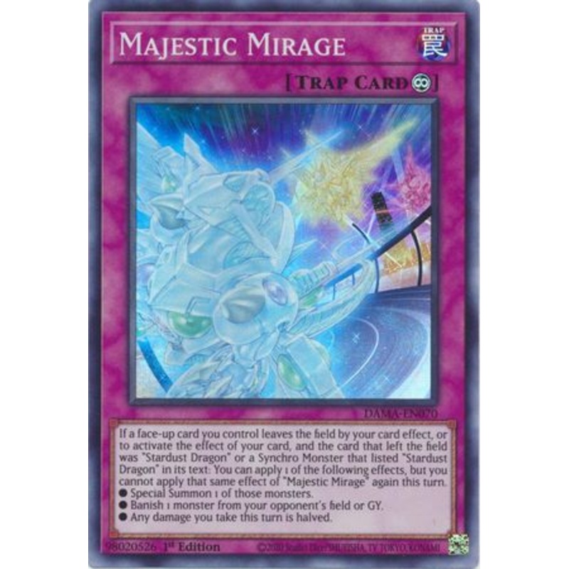 Majestic Mirage DAMA-EN070 Super Rare Yu-Gi-Oh Card (Dawn of Majesty)