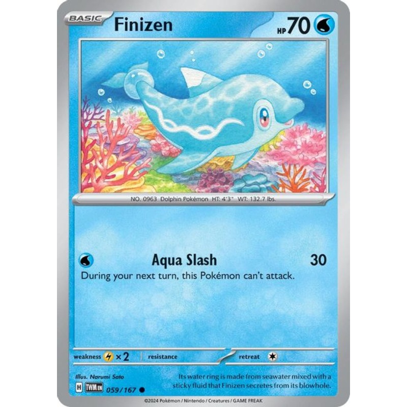 Finizen 059/167 Common Reverse Holo Pokemon Card (SV Twilight Masquerade)