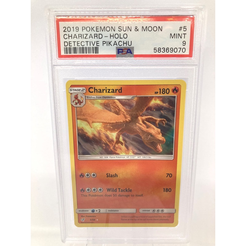 Charizard 5/18 PSA 9 Mint Graded Pokemon Card