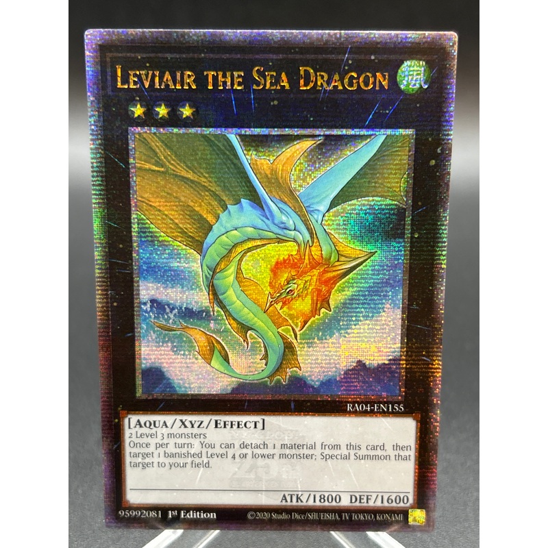 Yu-Gi-Oh! TCG: Leviair the Sea Dragon (Quarter Century Secret Rare) RA04-EN155 Quarter Century Stampede