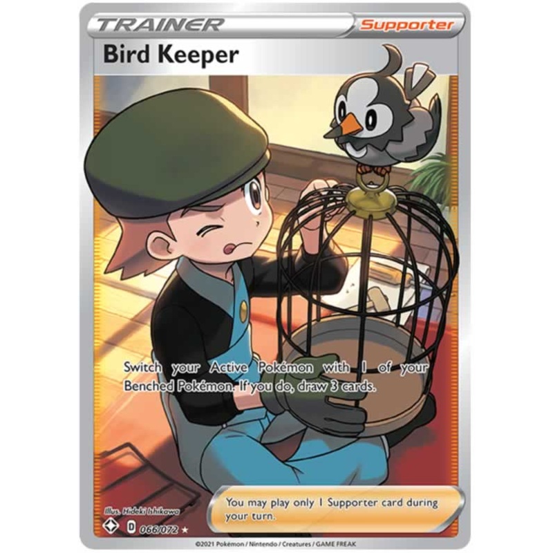 Bird Keeper 066/072 Ultra Rare Pokemon Card (Shining Fates)