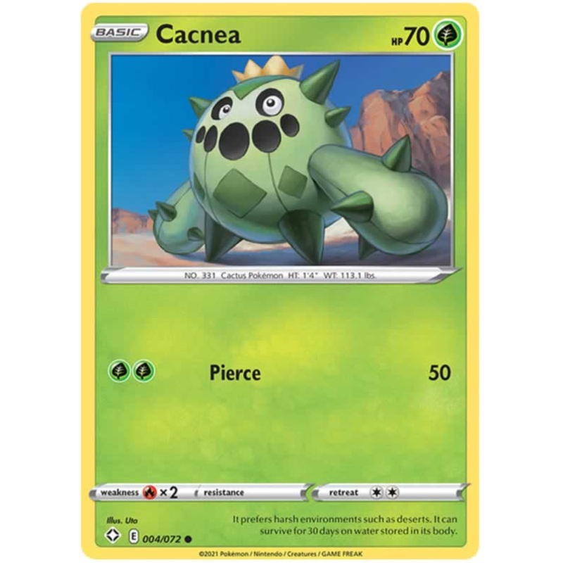 Cacnea 004/072 Common Pokemon Card (Shining Fates)