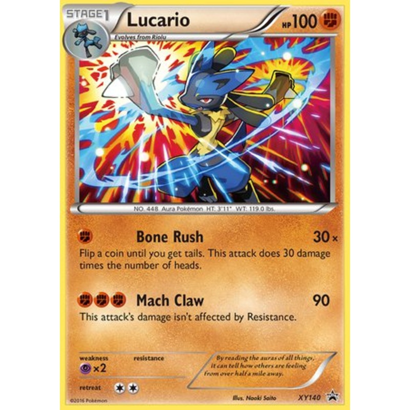 Lucario XY140  (XY Promo Series)