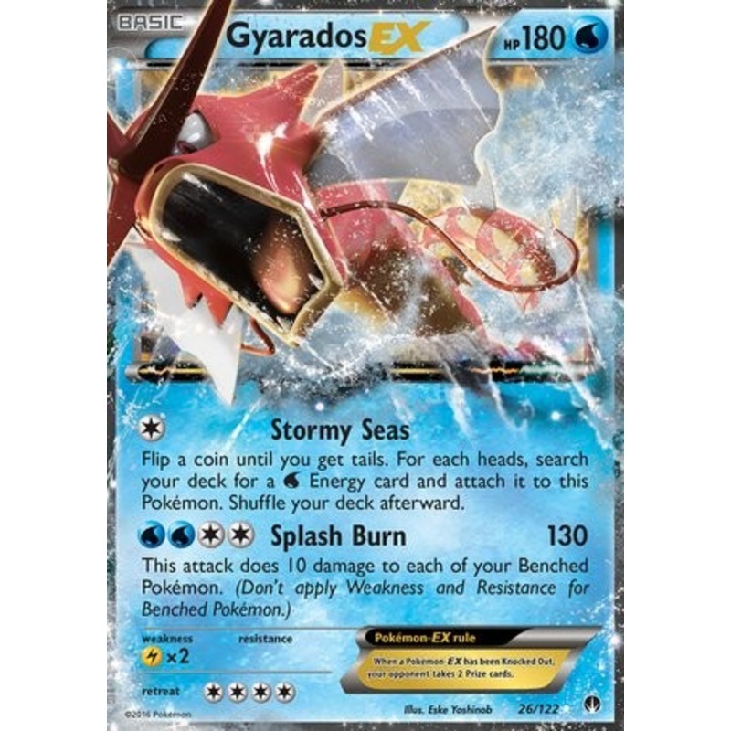Gyarados EX 26/122 Ultra Rare Pokemon Card (XY BREAKpoint)