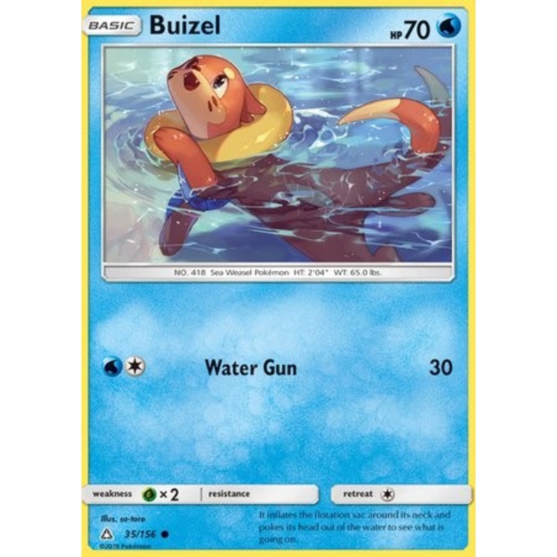 Buizel 35/156 Common Pokemon Card (Ultra Prism)