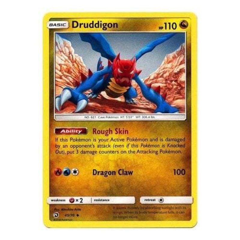 Druddigon 45/70 Uncommon Pokemon Card (Dragon Majesty)