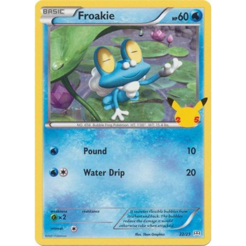 Froakie 22/25 Non-Holo Pokemon Card (McDonalds Collection 2021)