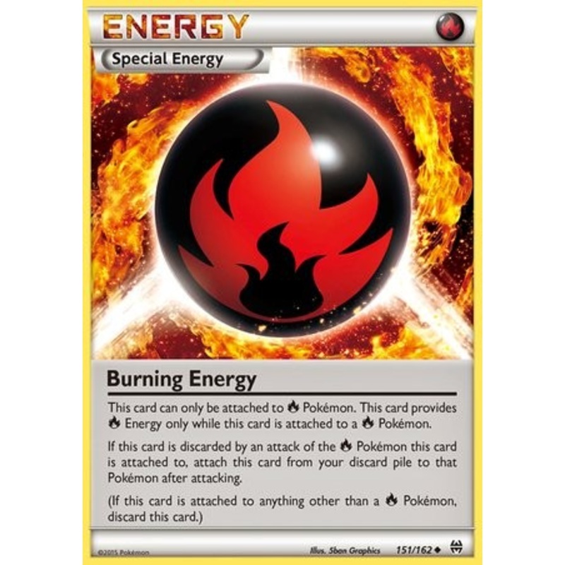 Burning Energy 151/162 Uncommon Pokemon Card (XY BREAKThrough)