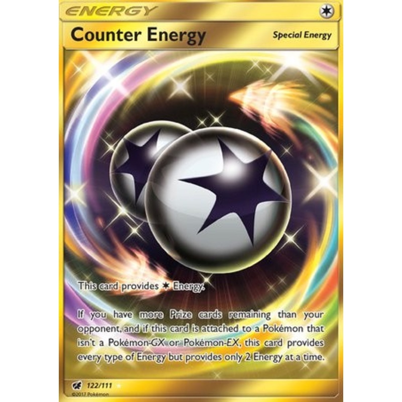 Counter Energy 122/111 Secret Rare Pokemon Card (SM Crimson Invasion)