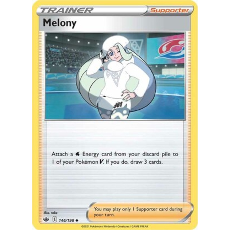 Melony 146/198 Uncommon Reverse Holo Pokemon Card (SWSH Chilling Reign)