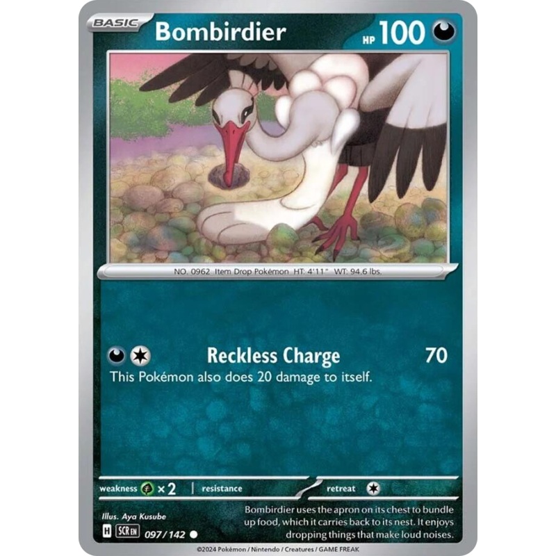 Bombirdier 097 /142 Common Pokemon Card (SV Stellar Crown)